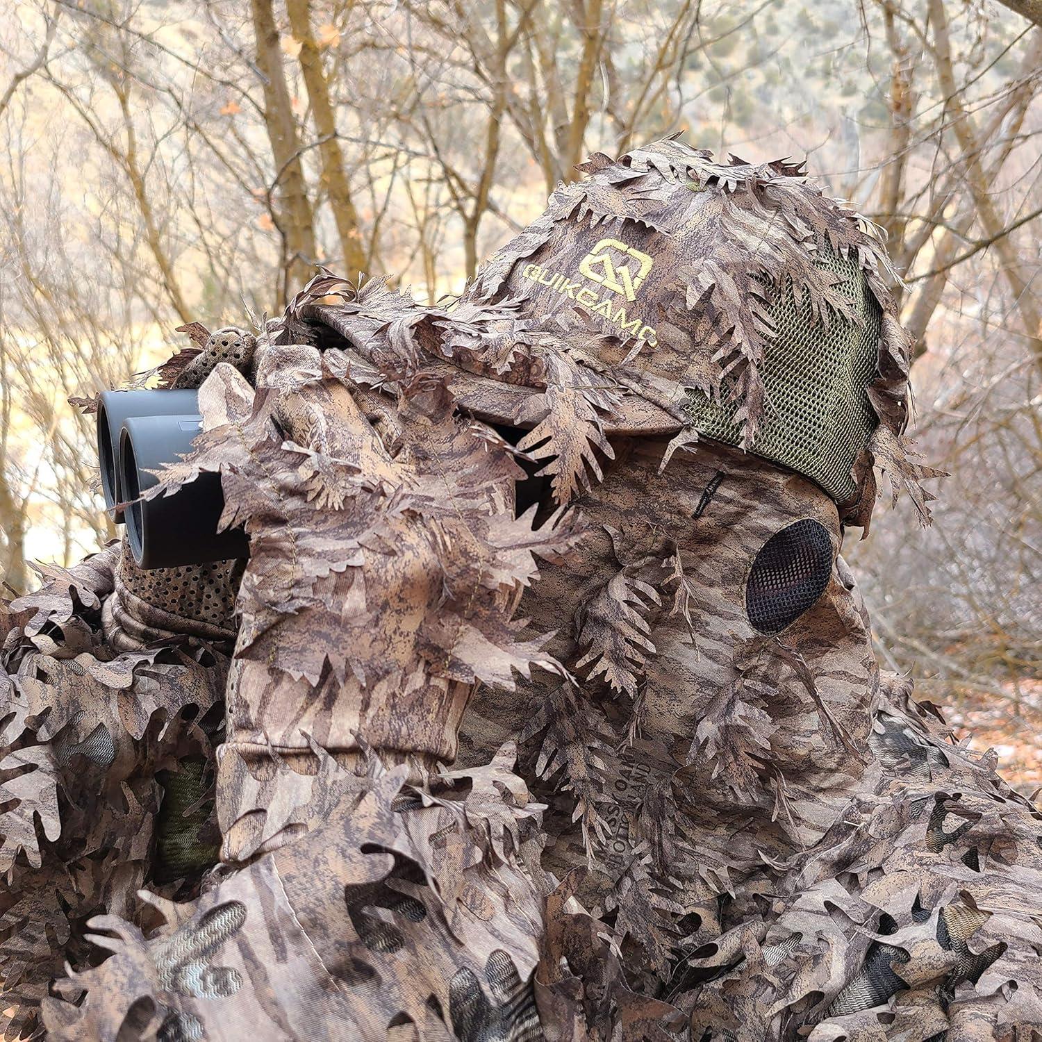 imageQuikCamo Mossy Oak and Realtree Lightweight 3D Leafy Camo Hunting Gloves for Men Touch Screen Enabled or Fingerless OptionsTouch Screen Tips New Bottomland