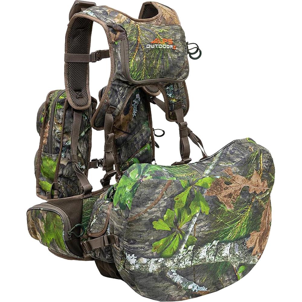 imageALPS OutdoorZ Long Spur Camo Turkey Vest Featuring Removable Rear Facing Lumbar Pack Game Bag and Customizable Call PocketsDeluxe