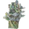 QuikCamo Fingerless Lightweight 3D Leafy Camo Hunting Gloves for Men (Small/Med, Mossy Oak Obsession)
