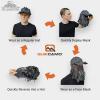 QuikCamo Mossy Oak Duck Blind Camo Face Mask & Hat for Men – OSFM, Adjustable Mesh Camo Turkey Hunting Mask(Black)