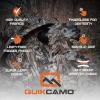 QuikCamo Mossy Oak and Realtree Lightweight 3D Leafy Camo Hunting Gloves for Men (Touch Screen Enabled or Fingerless Options)(Fingerless Tips: New Bottomland)