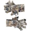 QuikCamo Mossy Oak and Realtree Lightweight 3D Leafy Camo Hunting Gloves for Men (Touch Screen Enabled or Fingerless Options)(Touch Screen Tips: Mossy Oak Break-Up Country Camo)