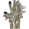 QuikCamo Mossy Oak and Realtree Lightweight 3D Leafy Camo Hunting Gloves for Men (Touch Screen Enabled or Fingerless Options)(Touch Screen Tips: Original Bottomland)