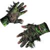 QuikCamo Fingerless Lightweight 3D Leafy Camo Hunting Gloves for Men (Small/Med, Mossy Oak Obsession)