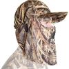 QuikCamo Mossy Oak Shadow Grass Blades Camo Hat with Built-in Face Mask for Duck Hunting (Adj Velcro Closure)