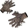 QuikCamo Mossy Oak and Realtree Lightweight 3D Leafy Camo Hunting Gloves for Men (Touch Screen Enabled or Fingerless Options)(Touch Screen Tips: New Bottomland)