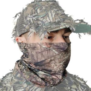 QuikCamo Camo Face Mask Gaiter for Turkey Hunting(Mossy Oak Break-up Country Camo)