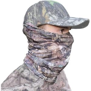QuikCamo Camo Face Mask Gaiter for Turkey Hunting(Mossy Oak Break-up Infinity Camo)