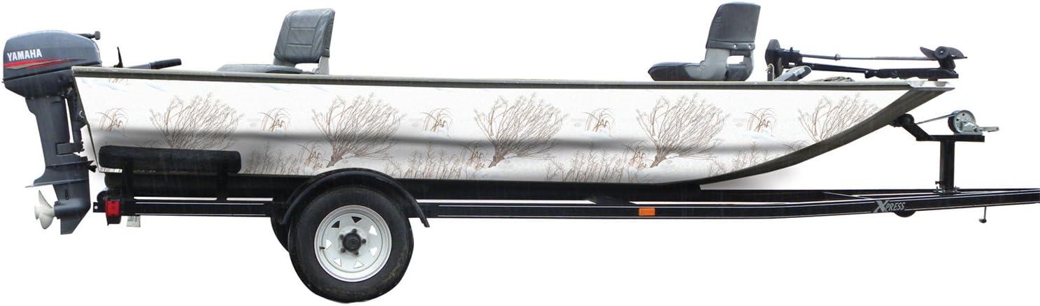 imageMossy Oak Graphics Bottomland Camo Boat Wrap Kit Easy to Install Vinyl Wrap with Matte Finish 18quot x 12 KitWinter Brush