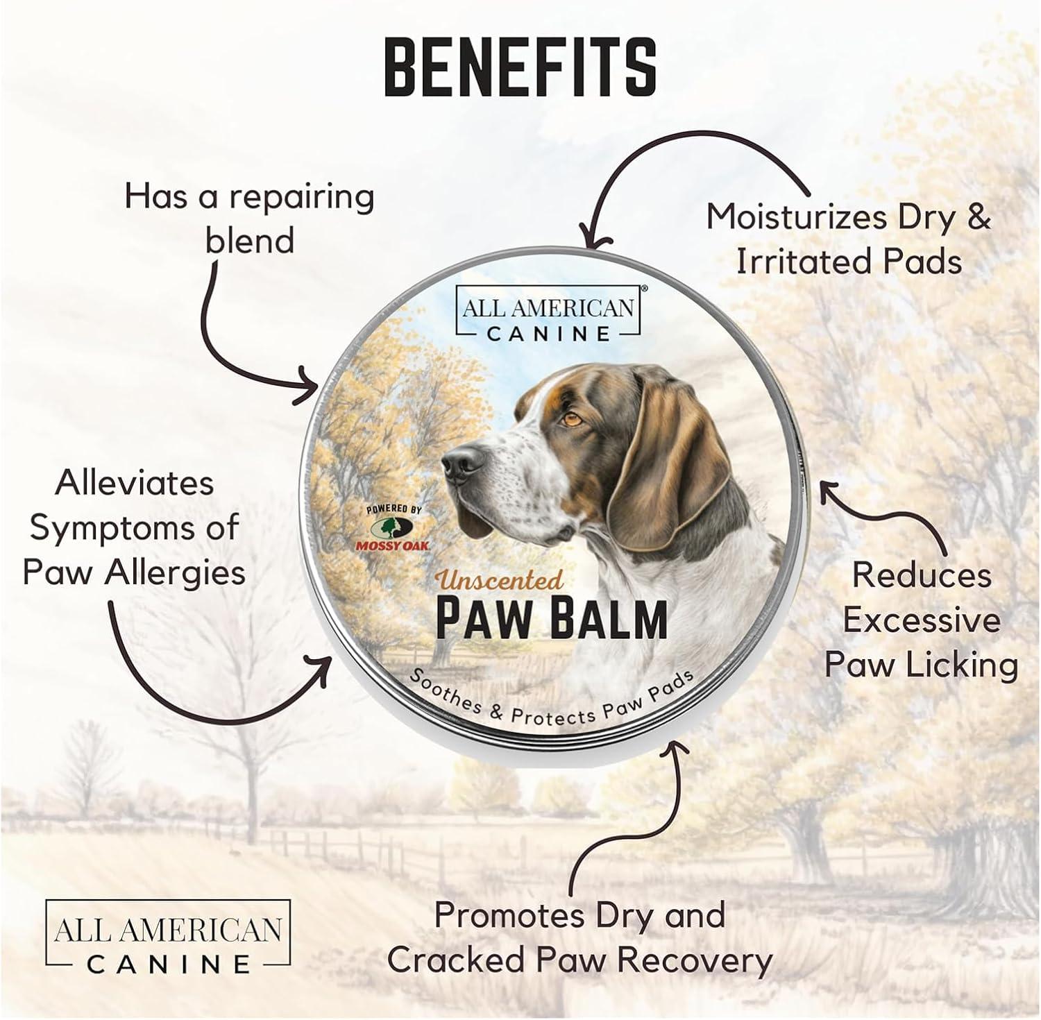 imageSoothing Paw Balm with Natural Ingredients for Dog Paw Protection and Nourishment Suitable for Active Working and Sporting Dogs 4 oz1 oz