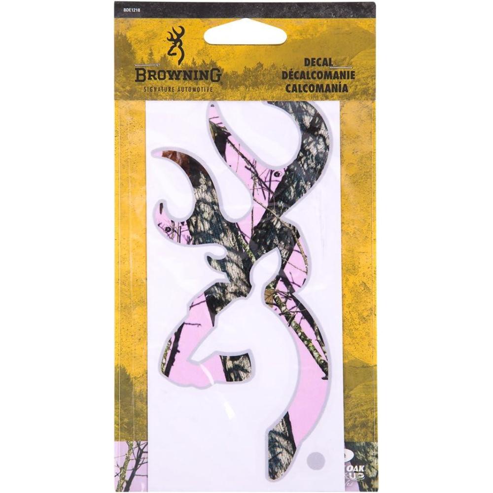 imageBrowning Buckmark DecalMossy Oak Break Up Pink  Gray
