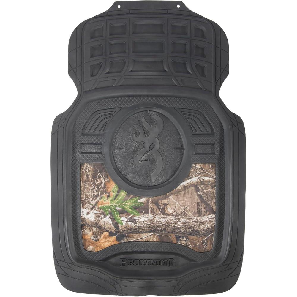 imageBrowning Car and Truck Floor Mats Premium Protection Against Water and Dirt Front Set of 2 Buckmark Scope Mossy Oak BreakUp CountryBuckmark Scope Realtree Edge