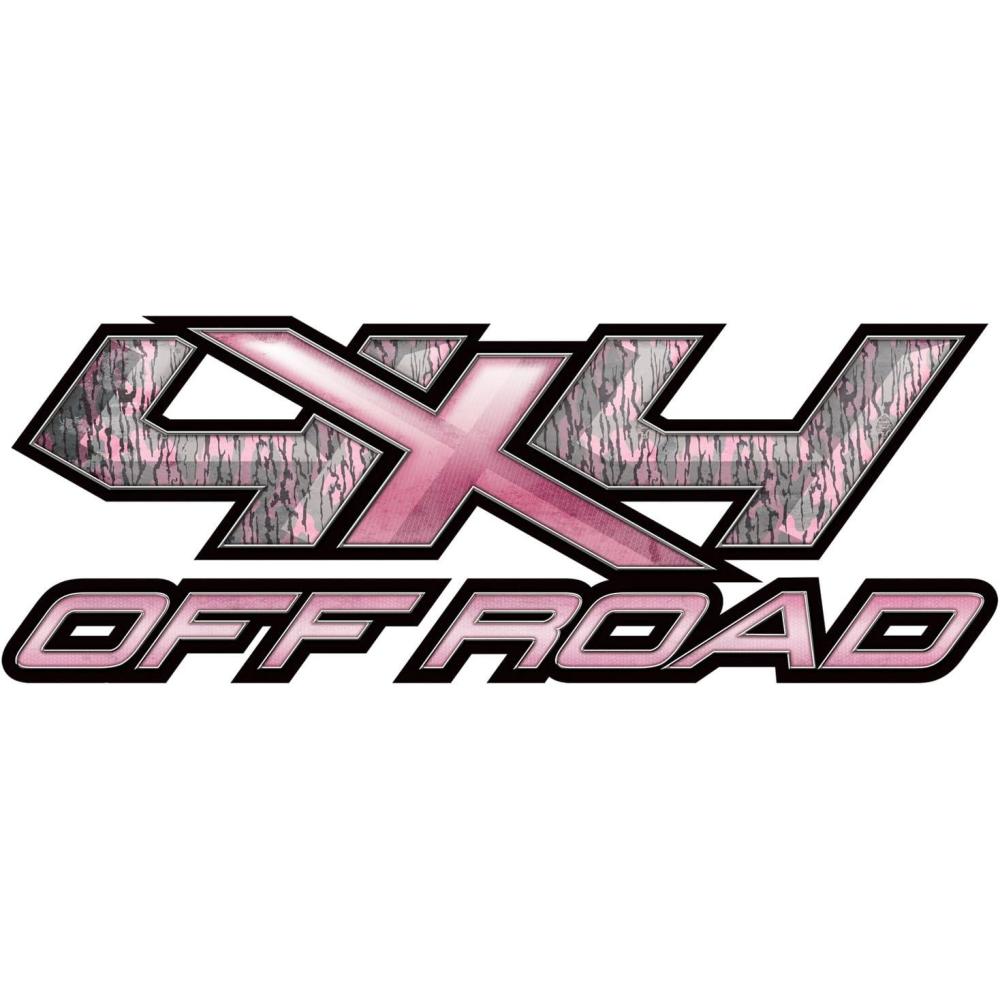 imageMossy Oak Graphics 4x4 Off Road Decal Easy to Install Nofade Cast Vinyl Hidef Matte Finish Many PatternsBottomland Pink