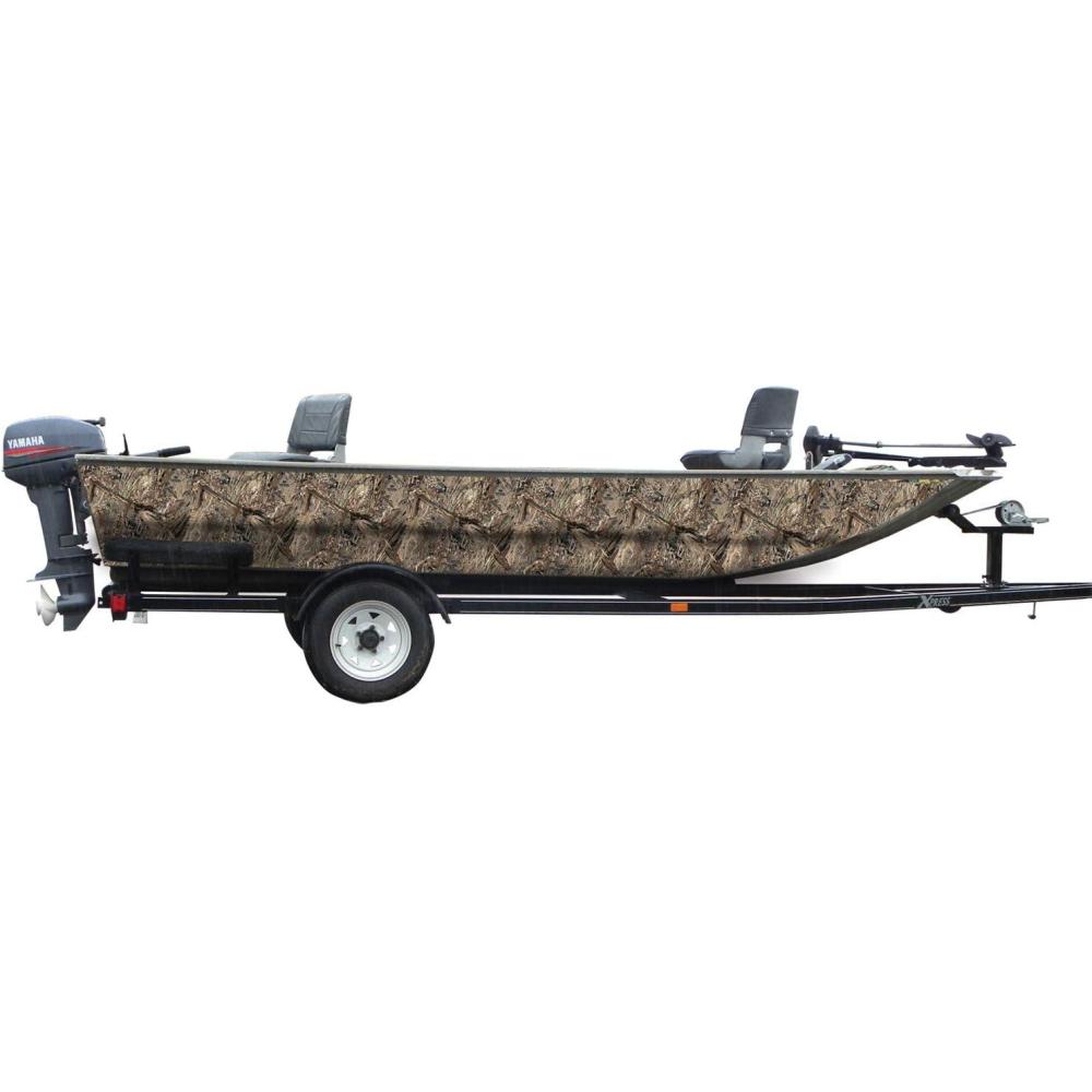 imageMossy Oak Graphics Bottomland Camo Boat Wrap Kit Easy to Install Vinyl Wrap with Matte Finish 18quot x 12 KitDuck Blind