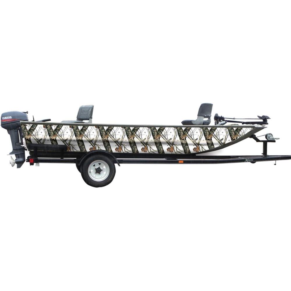 imageMossy Oak Graphics Bottomland Camo Boat Wrap Kit Easy to Install Vinyl Wrap with Matte Finish 18quot x 12 KitWinter