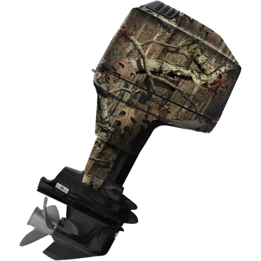 imageMossy Oak Graphics Bottomland Pink Camo Boat Motor Wrap Kit Easy to Install Vinyl Wrap with Matte Finish 20 HP Or Less KitBreakup Infinity
