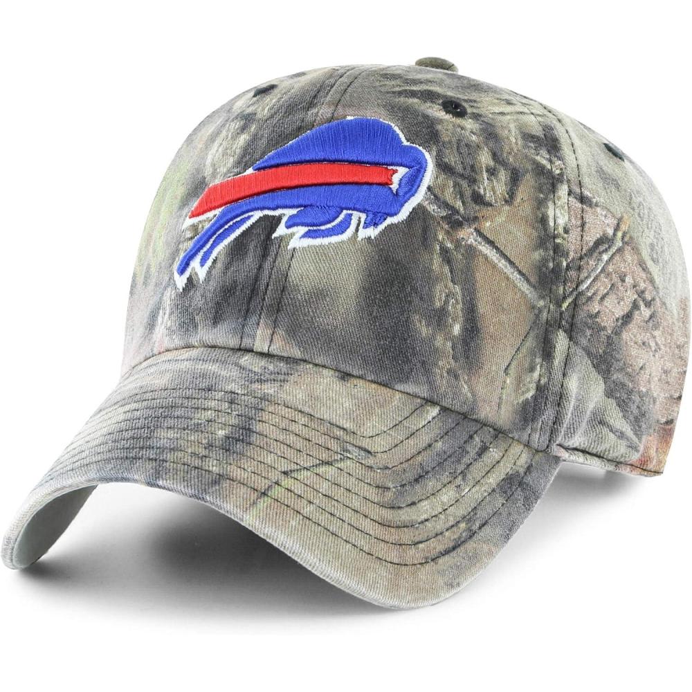 imageOTS NFL Buffalo Bills Mens Challenger Adjustable Hat Mossy Oak One Size