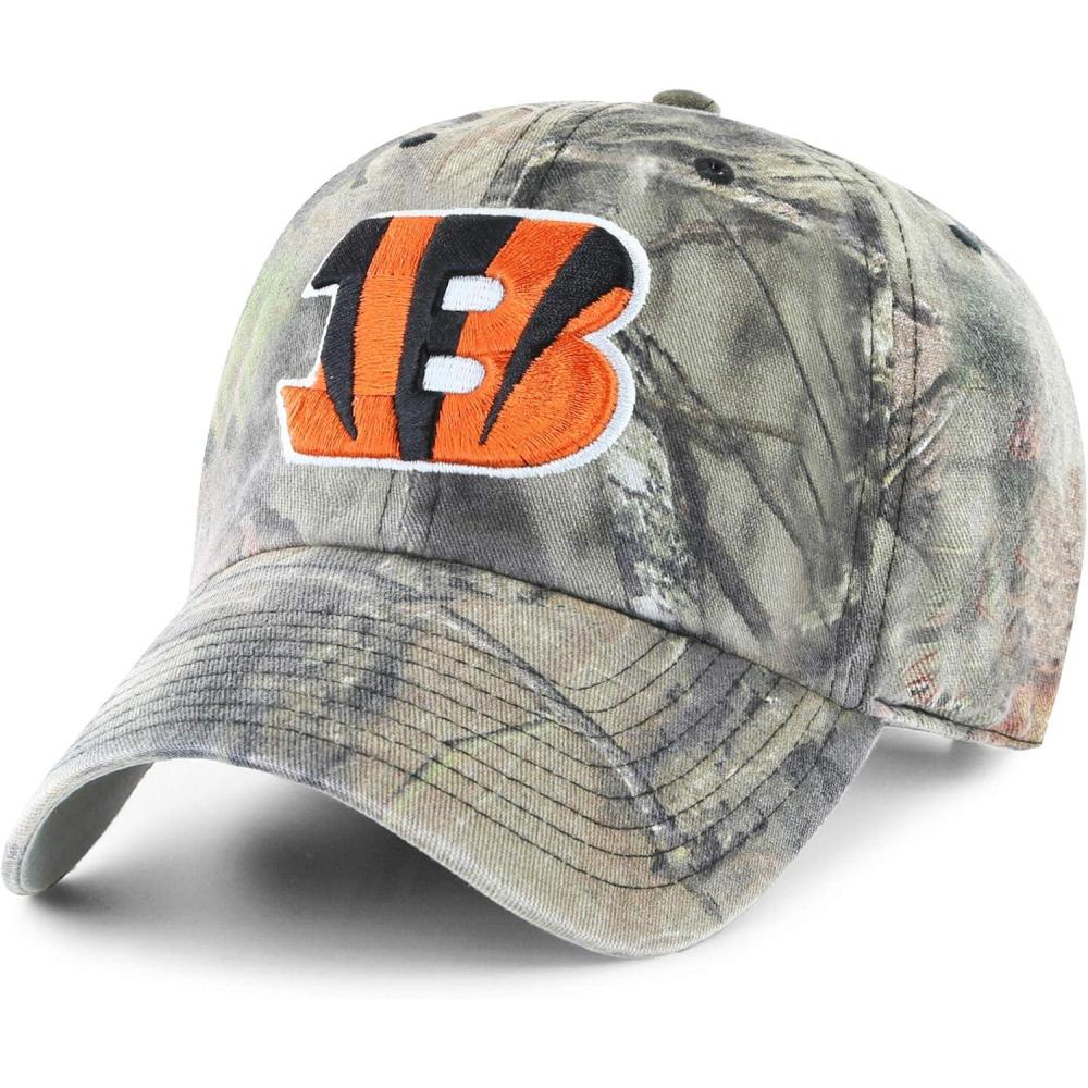 imageOTS NFL Cincinnati Bengals Mens Challenger Adjustable Hat Mossy Oak One Size