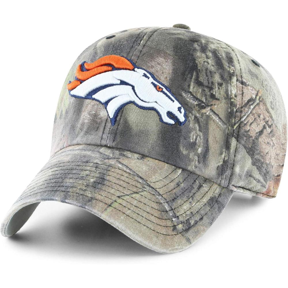 imageOTS NFL Denver Broncos Mens Challenger Adjustable Hat Mossy Oak One Size