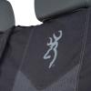 Browning Universal Front and Bench Seat Covers, Water Resistant for Car, Truck, and SUV, Buckmark (Mossy Oak Break-Up Country), Single, Full Size Bench(Chevron (Heather Black))