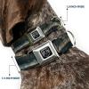 Buckle-Down Dog Collar Seatbelt Buckle Mossy Oak Break Up Infinity 18 to 32 Inches 1.5 Inch Wide(1″ Wide – Fits 11-17″ Neck – Medium)