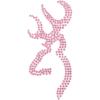 Browning Buckmark Decal(Pink Rhinestone)