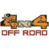 Mossy Oak Graphics Logo 4×4 Off Road Decal, Easy to Install, No-fade, Cast Vinyl, Hi-Def, Matte Finish, Many Patterns(Blaze)