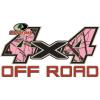 Mossy Oak Graphics Logo 4×4 Off Road Decal, Easy to Install, No-fade, Cast Vinyl, Hi-Def, Matte Finish, Many Patterns(Break-up Pink)