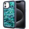 cellhelmet Mossy Oak | Agua Seafoam | Dual-Layer Case in Slate Blue Designed for iPhone 13 Mini Shock & Drop Proof – Durable | As Seen on Shark Tank