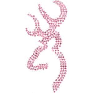 Browning Buckmark Decal(Pink Rhinestone)