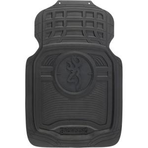 Browning Car and Truck Floor Mats, Premium Protection Against Water and Dirt, Front Set of 2, Buckmark Scope (Mossy Oak Break-Up Country)(Buckmark Scope (Black))