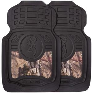 Browning Car and Truck Floor Mats, Premium Protection Against Water and Dirt, Front Set of 2, Buckmark Scope (Mossy Oak Break-Up Country)(Buckmark Scope (Mossy Oak Break-Up Country))