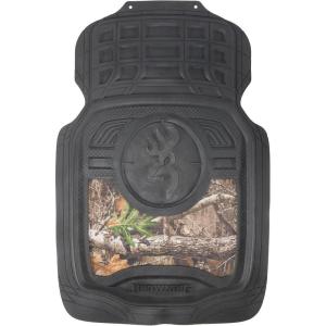 Browning Car and Truck Floor Mats, Premium Protection Against Water and Dirt, Front Set of 2, Buckmark Scope (Mossy Oak Break-Up Country)(Buckmark Scope (Realtree Edge))