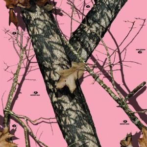 Mossy Oak Graphics Bottomland Pink Camo Transom Boat Wrap Kit – Easy to Install Vinyl Wrap with Matte Finish – 18″ x 60″ Kit(Break-up Pink)