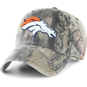 OTS NFL Denver Broncos Men’s Challenger Adjustable Hat, Mossy Oak, One Size