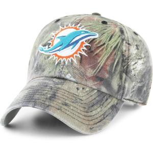OTS NFL Miami Dolphins Men’s Challenger Adjustable Hat, Mossy Oak, One Size