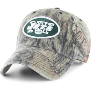 OTS NFL New York Jets Men’s Challenger Adjustable Hat, Mossy Oak, One Size
