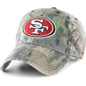 OTS NFL San Francisco 49ers Men’s Challenger Adjustable Hat, Mossy Oak, One Size