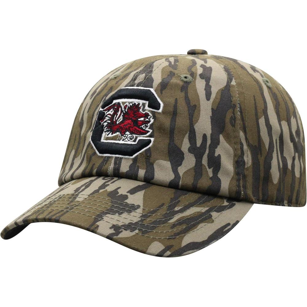 imageMossy Oak South Carolina Fighting Gamecocks Mens Mossy Oak Bottomland Original Camo College Crew Adjustable Hat Adjustable