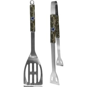 NFL Siskiyou Sports Fan Shop Dallas Cowboys 2 pc BBQ Set w/Mossy Oak Camo One Size Green