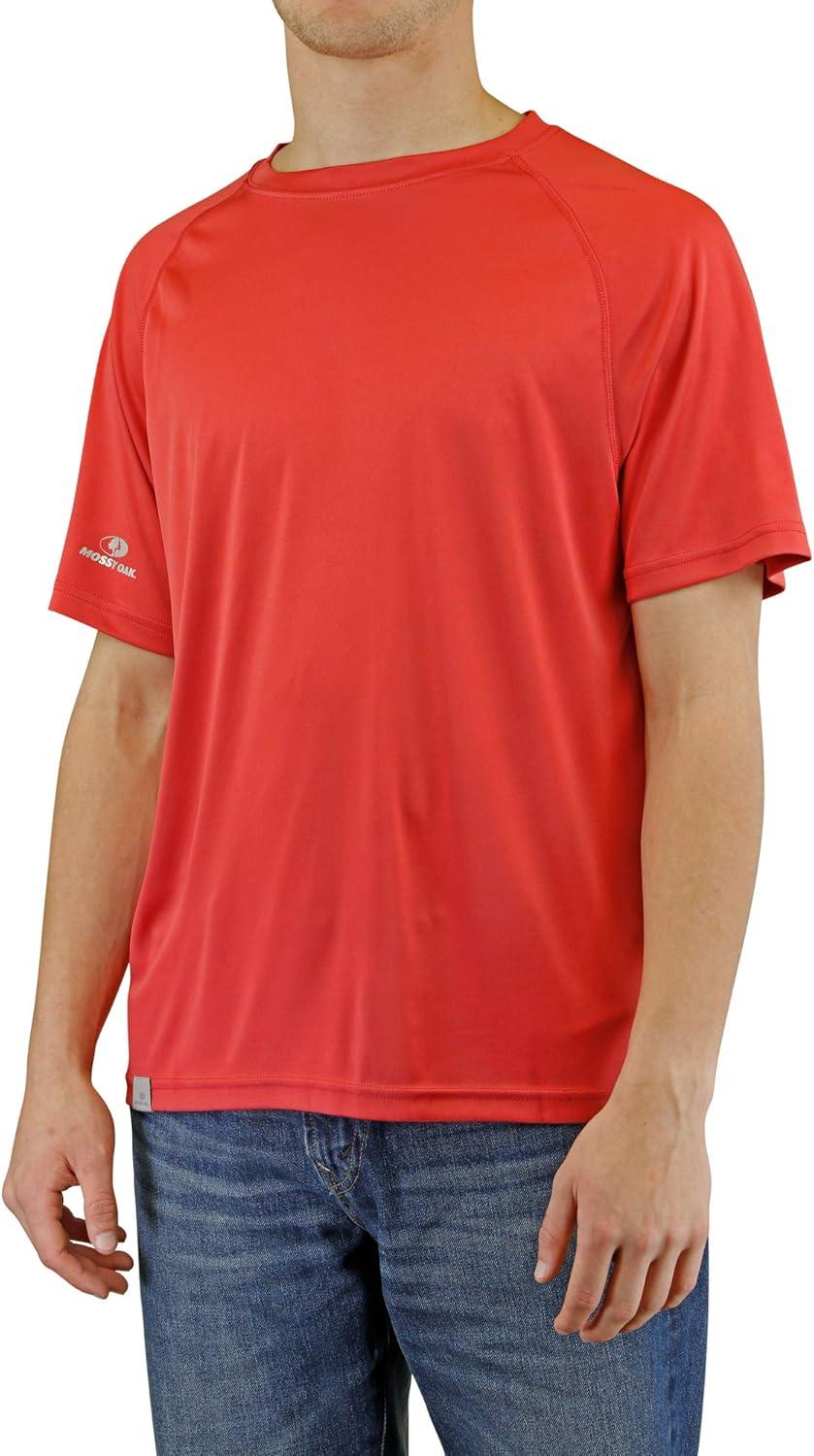 imageMossy Oak Fishing Shirts for Men Swim Shirts Beach Shirt Short SleeveCardinal