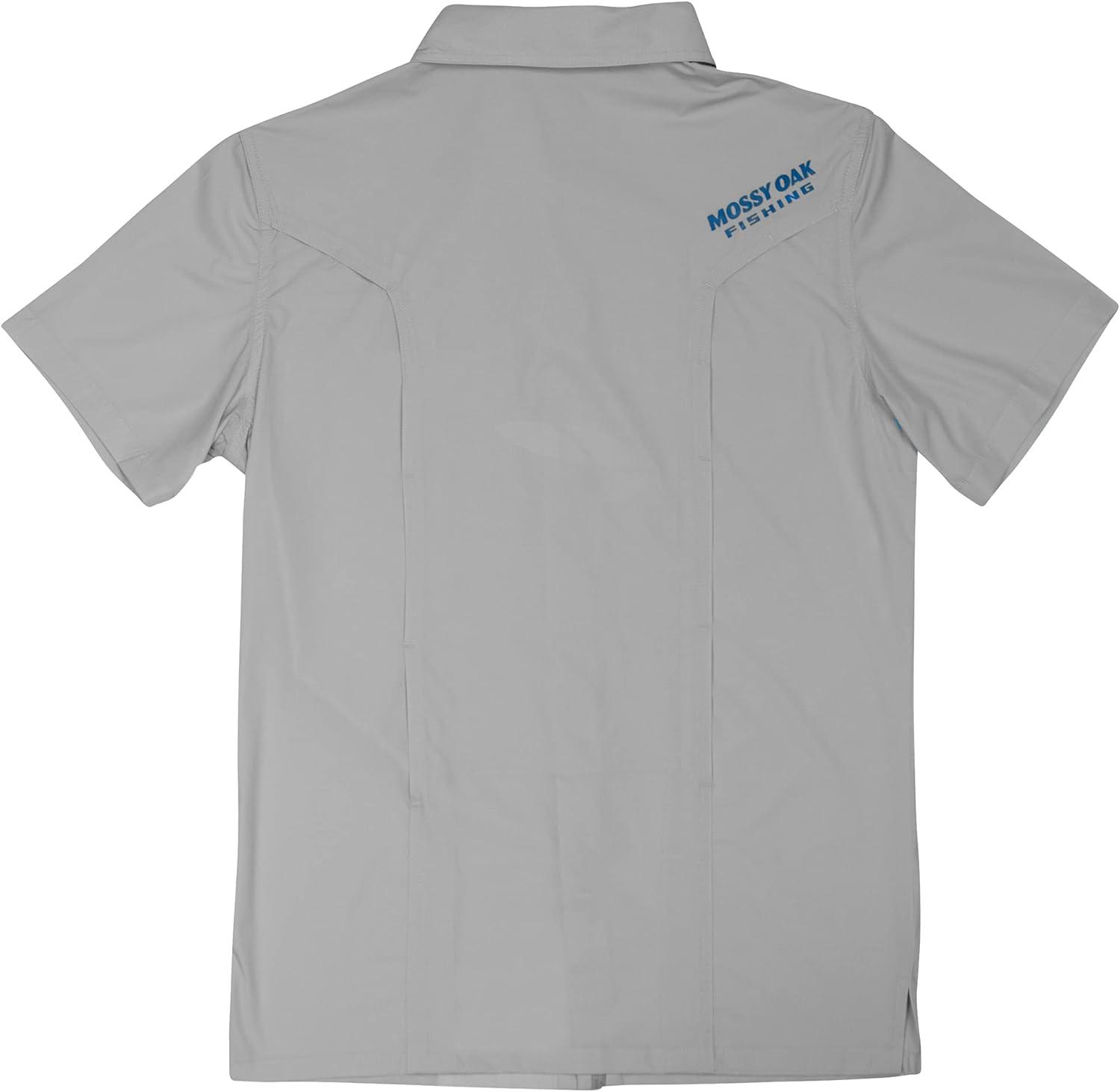 imageMossy Oak Mens Fishing Shirts Short Sleeve OffshoreCool Grey