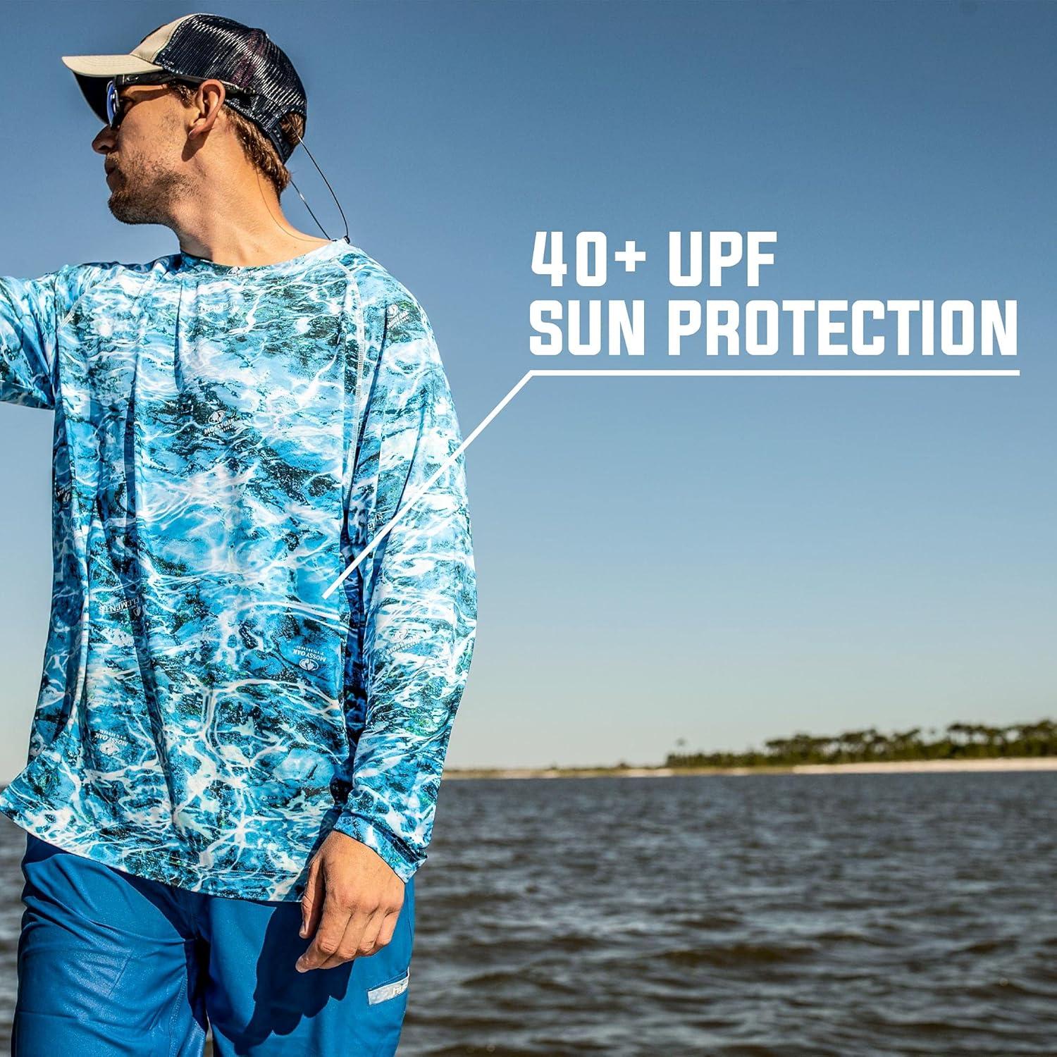 imageMossy Oak Mens Sun Shirts Uv Protection Long SleeveCool Grey