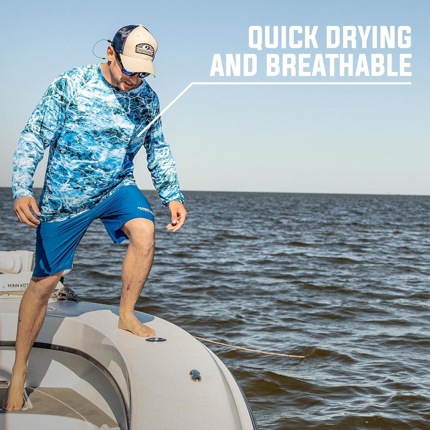 imageMossy Oak Mens Sun Shirts Uv Protection Long SleeveCool Grey