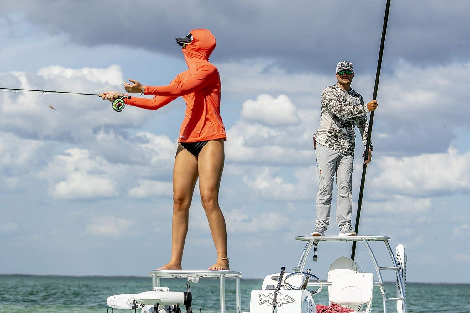 imageWomens UPF 50 Lightweight Quick Dry Sun Protection Outdoor Hoodie with gaiterEmberglow