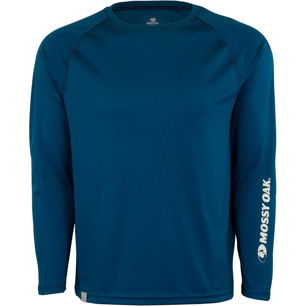 imageMossy Oak Fishing Shirts for Men Long Sleeve Moisture Wicking Sun ProtectionGibraltar Sea