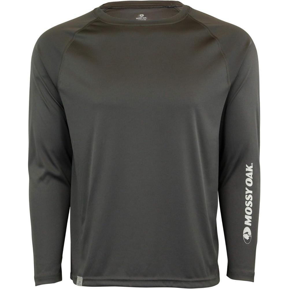 imageMossy Oak Fishing Shirts for Men Long Sleeve Moisture Wicking Sun ProtectionPavement