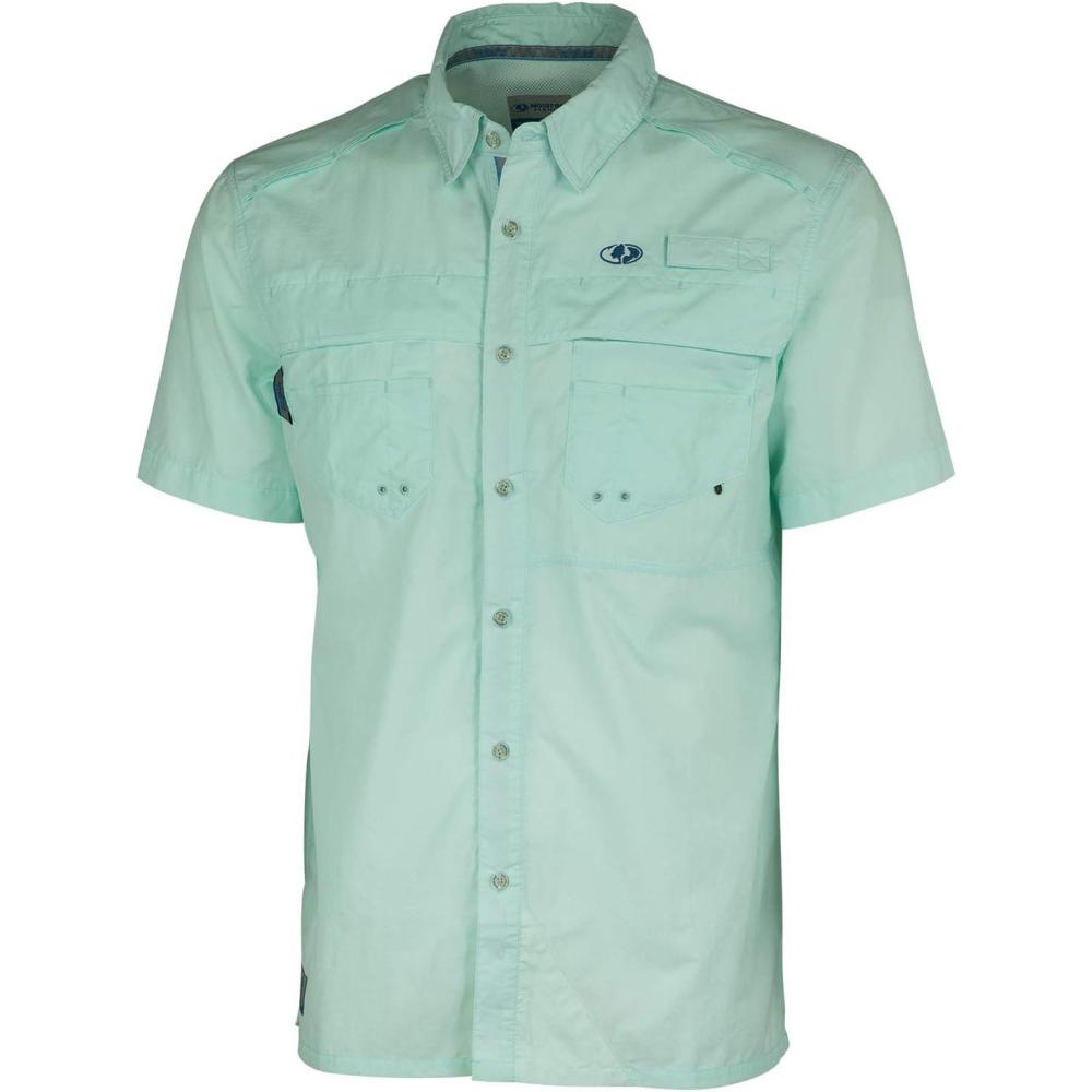 imageMossy Oak Fishing Shirts for Men Quick Dry with UPF Sun ProtectionSoothing Sea