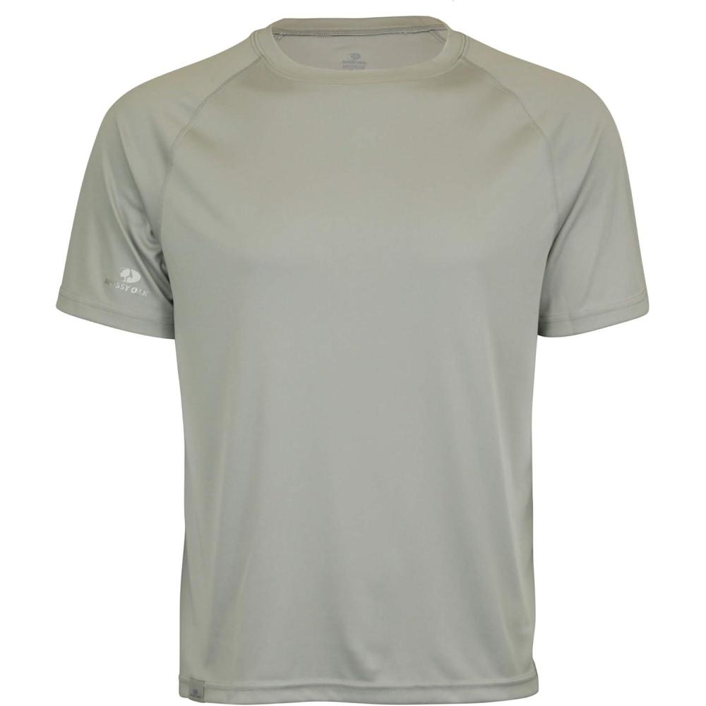 imageMossy Oak Fishing Shirts for Men Swim Shirts Beach Shirt Short SleeveCool Grey