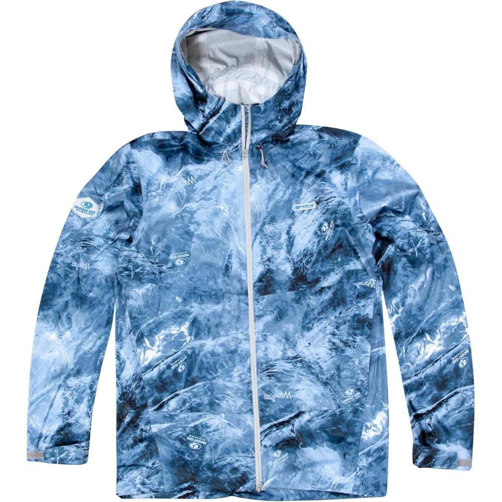 imageMossy Oak Mens Fishing Rain Jacket with HoodHigh Seas